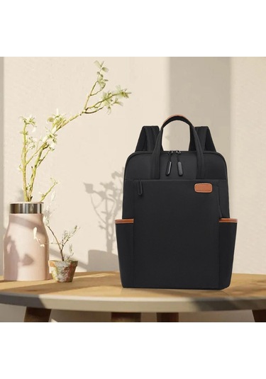 Suntek Kadın Erkek Dizüstü Sırt Çantası Şık Üniversite Siyah