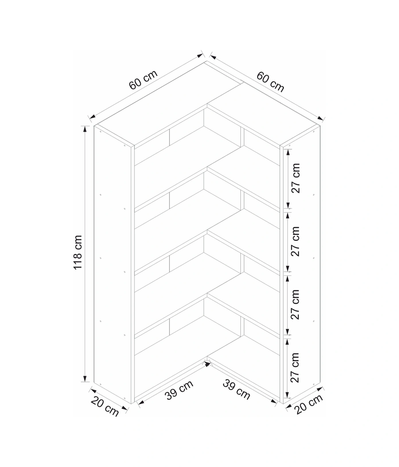 Adel Köşe Set 3 - Beyaz Beyaz
