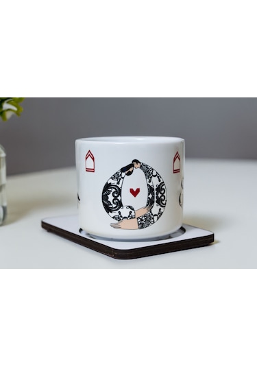 Kişiye Özel Kabartmalı Kupa Bardak Beyaz - Beyaz