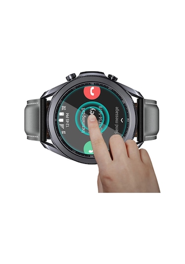 Ally Sm Galaxy Watch 3 45Mm Kırılmaz Cam Ekran Koruyucu (446517608)-Şeffaf