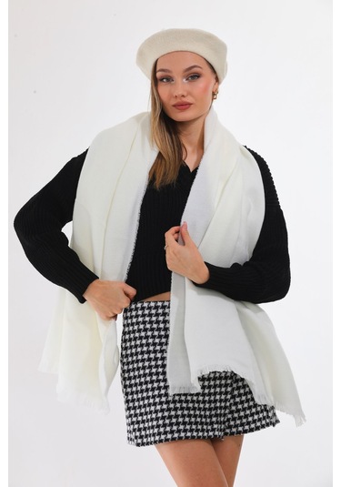 Keçe Ressam Atkı 2.li Set Ekru