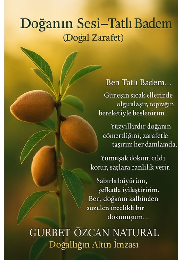 Tatlı Badem Yağı %100 Saf Doğal Seyreltilmemiş 50ml Sweet Almond Oil