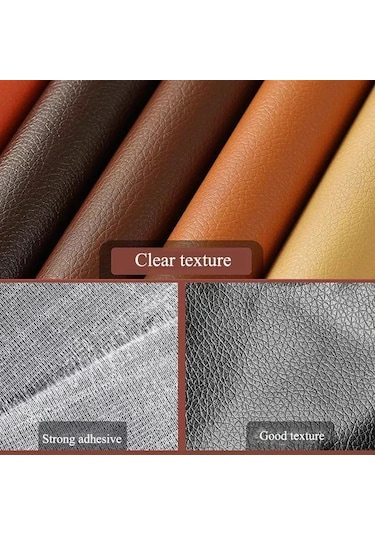 Deri Tamir Bandı Kendinden Yapışkanlı Deri Tamir Yaması Kanepe Araba Koltuğu White 100x50cm