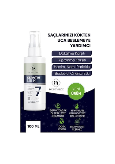 Dr. Tayyaröz X7 Bileşen Saç Besleyici Keratin Sütü 100 ML