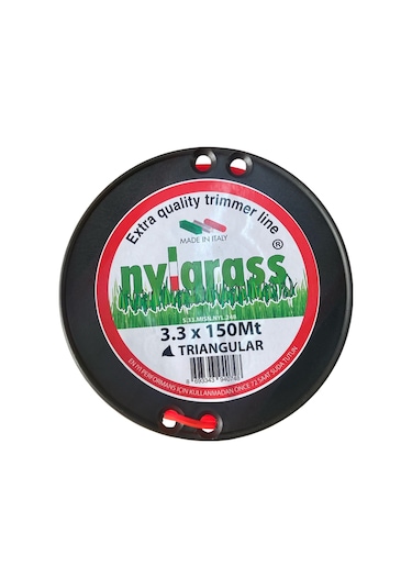 Nylgrass Misina 3.3mm 150 Mt 3 Köşe Kırmızı