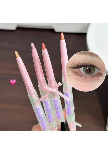Çift Kafalı Yalan İpekböceği Kalem Mat Pembe Parlatıcı Anahat Gözler Sedefli 03 250mg 002