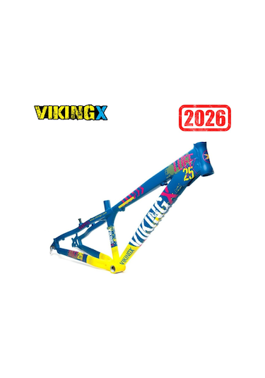 Vikingx Tuff X-25 Dirt Jump Aliminyum Kadro Yeşil-sarı Pt315