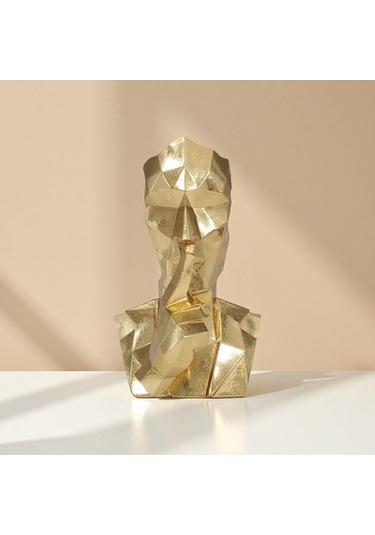 Suntek Reçine Düşünür Heykeli Ev Dekoru Soyut Figür Masa Konuşma Yok