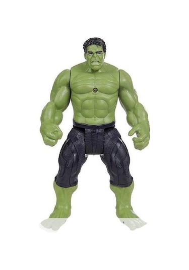 Büyük Boy 30 Cm Işıklı Hareketli Avengers Oyuncak Hulk Figür