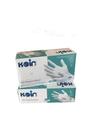 Koinsmh Pudrasız Lateks Muayene Eldiveni 100 Adet