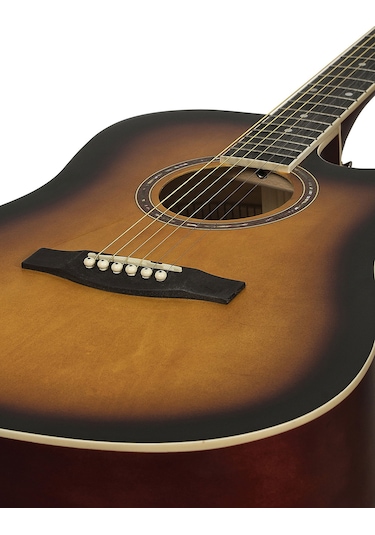 Zoppran Aczp100Sb Sunburst Akustik Gitar