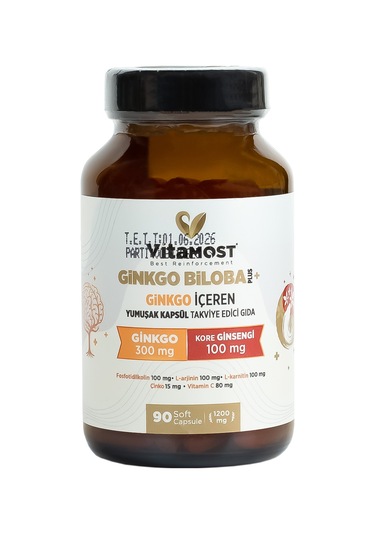 Vitamost Ginko Biloba Kore Ginsengi 90 Kapsül