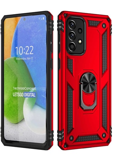 Galaxy Uyumlu A73 Kılıf Tchs Vega Kapak - Siyah Siyah