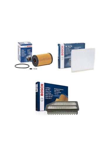 Hyundai Accent Blue 1.6 Crdı 3'lü Filtre Seti 2011 - 2016 Bosch