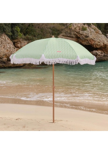 Flamingueo Caramel Plaj Ve Bahçe Şemsiyesi Yeşil Yeşil