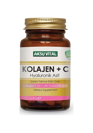 Aksu Vital Kolajen + C Vitamini & Hyaluronik Asit 60 Tablet