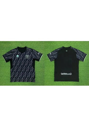 Snapbuy 2425 Sheffield United Forma - Nefes Alabilir Ve Çabuk Kuruyan Erkek Futbol Tişörtüblack Black