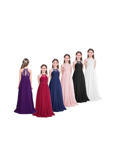 Mor Çocuk Kız Dantel Şifon Elbise Yüksek Belli Doğum Günü Hediyesi Balo Balo Akşam Nedime Düğün Parti Elbise 14 - 16 Yaş Mor Mor Çocuk Kız Dantel Şifon Elbise Yüksek Belli Doğum Günü Hediyesi Balo Balo Akşam Nedime Düğün Parti Elbise 14 - 16 Yaş Mor