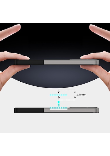 Mobilefix Galaxy Uyumlu A26 Kılıf Mıknatıslı Duble Kapak - Lacivert Lacivert