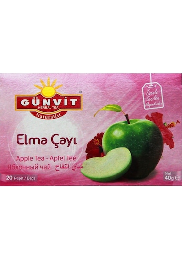 Günvit Elma Çayı Süzen Poşet 20'li
