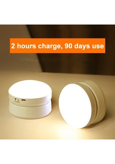Xuweiwei 1 Adet Hareket Sensörlü Gece Lambası - Aydınlatma Ayarlı Otomatik Açma Kapama Yatak Dolap İçin Sıcak Işık Sıcak Işık