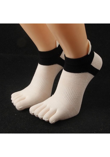 Homyl Erkekler Ve Kadınlar Için Ayak Bileği Çorap Pamuklu Beyaz