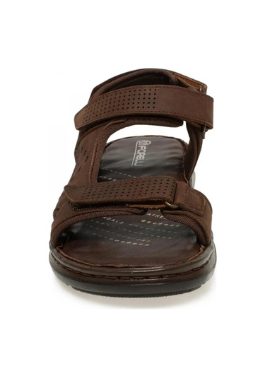 Forelli 40526 Bruce Kahverengi Nubuk Erkek Hakiki Deri Sandalet-kahverengi Kahverengi