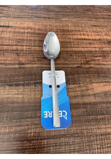 Enashop Paslanmaz Çelik Tatlı Kaşığı Seti 12 Adet Klasik Düz Model Inox
