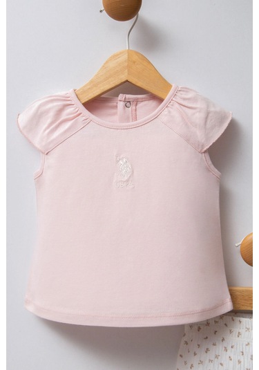 U.S. Polo Assn. U.s.polo Assn. Kız Bebek 2li Takım - Pudra Pudra