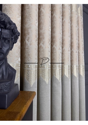 Fon Perde Pano Fonluk Nilo Desen - Krem