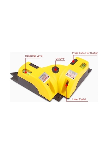 Pazly Tesviye Lazer Ölçüm Aracı, 90 Açı Dik Çizgi Fayans Seviye Lazer Zp Diğer