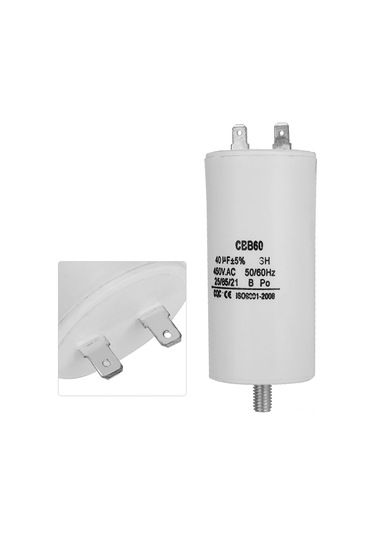 Wezone Cbb60 Tipi 450v 40µf Motor Başlatma Ve Çalışma Kondensörü - Çamaşır Makinesi, Pompa, Buzdolabı Uygulamaları