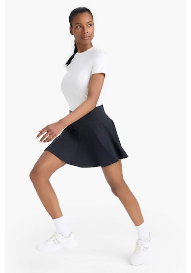 DeFactoFit İçi Taytlı Pileli Mini Etek E3501AX25SMBK81