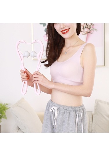 Dm Bacak, Ayak Ve Diz İçin El Manuel Boyun Masaj Aleti - Pembe Renk Pembe