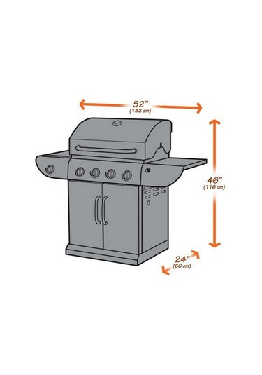 Dianziye Outdoor Barbekü Koruması 145x61x117cm - Yağmur Ve Güneş Dayanıklı Oxford Kumaş, 450g Ağırlık, 2 Kol Ve Velcro Kayışlı Çok Renkli