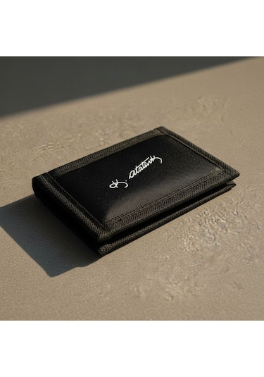 Elegance Siyah Atatürk İmzalı Basic Spor Wallet Cüzdan 421-siyah