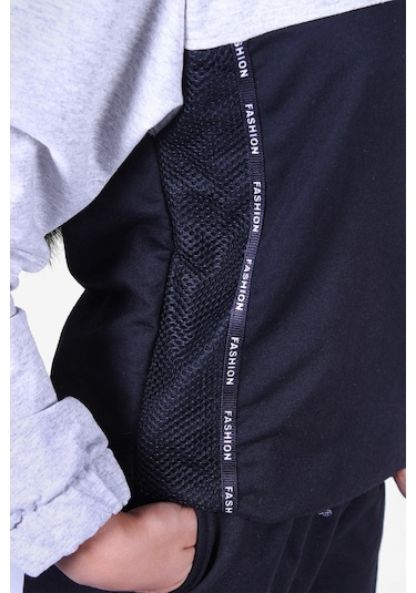 Fyk Kids Snow Fashıon Baskılı Kız Eşofman Takımı Siyah