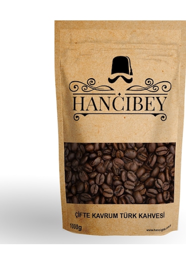 Hancıbey Çifte Kavrulmuş Sert İçim Çekirdek Kahve 1 KG