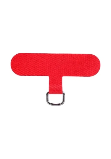 Unicomlifeerp Telefon Kordon Askısı - Kaymayı Önleyici, Renkli Contalı, Metal Klipsli, Model: Tether Tab Whıte Polyester / Naylon