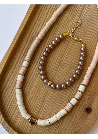 Paytak Moda Kalp Renkli Fimo Kolye Bileklik Takı Seti Pytkfmklyblk97