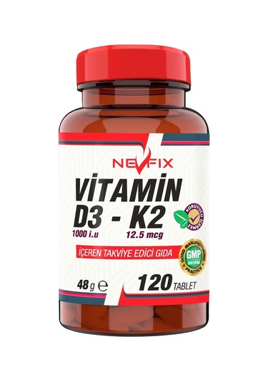Vitamin D3-K2  120 Tablet