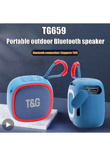 Novahub Bluetooth Hoparlör Taşınabilir Ses Kutusu Kablosuz Radyo Fm Hoparlör Stil B Kırmızı Mavi Tg659