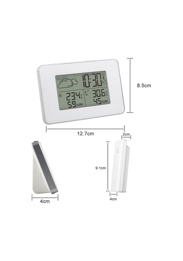 Homyl Ev Ofis Oturma Odası Için Hava İstasyonu Zaman Beyaz