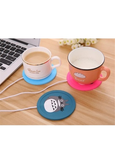 Usb Silikon Bardak Altı Isıtıcı Açık Gri