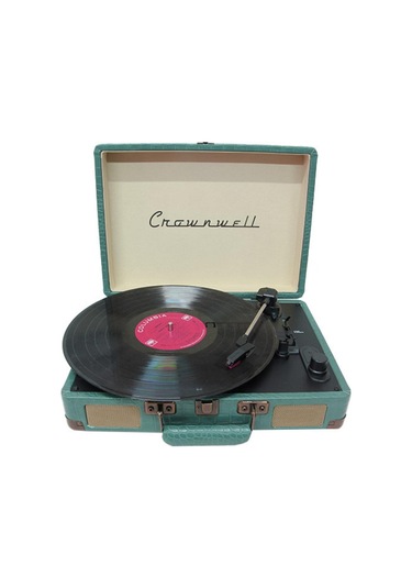 Pikap Suitcase Cr Series Yeşil Elektronik Bluetooth Hoparlör Plakçalar Cw002-dg