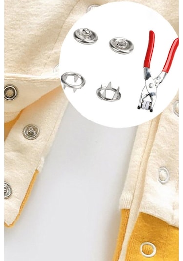 Dikiş Projelerinde Kullanımı Kolay Metal Çıtçıt Pensesi Ve 25'li Düğme Seti İle El İşi Eğlencesi