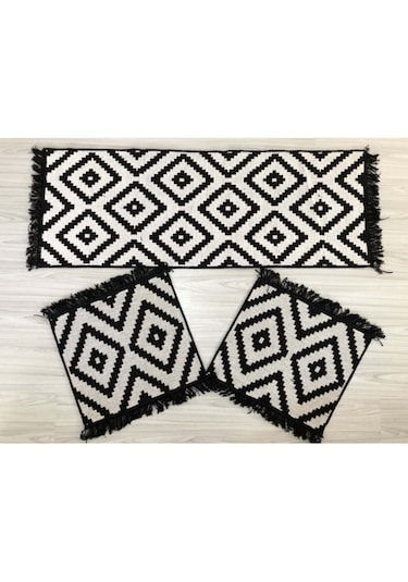 Oto Koltuk Minder Seti - 3'lü Serme Oto Koltuk Minderi - Kilim