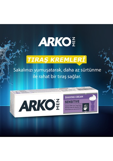 Arko Men Sensitive Tıraş Kremi 4 x 90 G