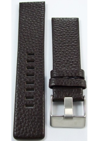 24Mm Koyu Kahverengi Deri Saat Kayışı Diesel Model Saat Kordonu