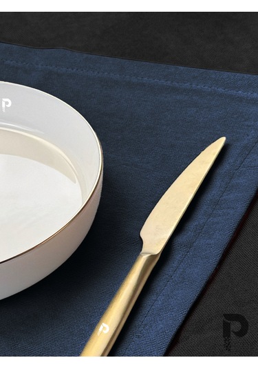 Derin Mavi Kumaş Peçete Daily Serisi Kadife Görünümlü Derin Mavi